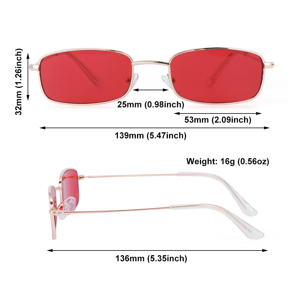 Summer Retro Small Oval Sunglasses Ladies Vintage Shades Cat Eye Sun Glasses Men Women Rectangular Eyeglasses Protection 400UV
