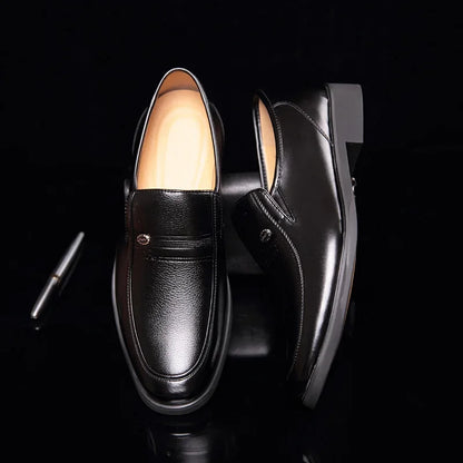 Men's Formal Oxford Leather Shoes – Black or Brown, Genuine Leather, EU 40–48