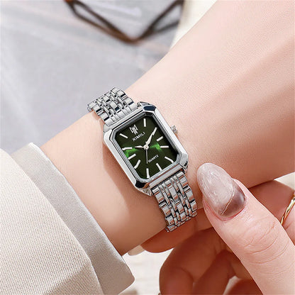 New Women Watch Light Luxury Brand Stainless Steel Ladies Business Watches Female Student Fashion Quartz Wristwatch