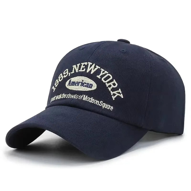 Embroidery 1989 New York Baseball Hats Washed Cotton Cap for Men Women Adjustable Snapback Caps Baseball Cap Letter Dad Hat Hot