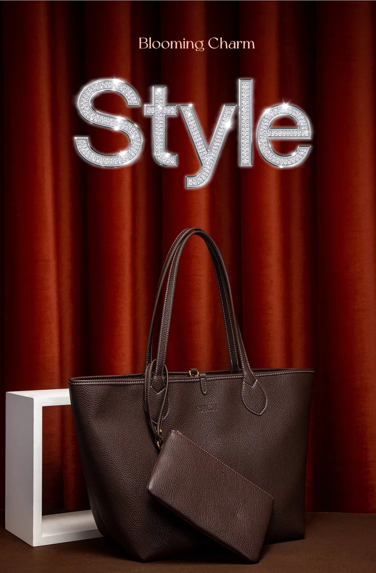Women's Tote Bag 2025 Autumn New Coffee Color Handbag Double sided Mother Child Casual Shopping Bag