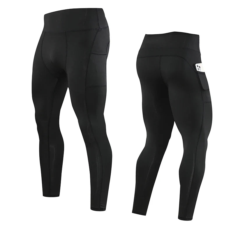 Gym Mens Fitness Running Sport Pants Athletics Tight Leggings Joggings Skinny Yoga Compression Trousers Sweatpants Dry Fit