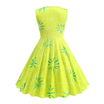 Inside Out Sadness Dress Girls Halloween Joy Cosplay Costume Children Cartoon Movie Role Play Print Frock Kid Fantasy Party Gown