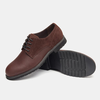 Genuine Leather Men Derby Shoes Ultralight Comfortable fashion Men Casual shoes Black Men Leather Shoes #KD6675