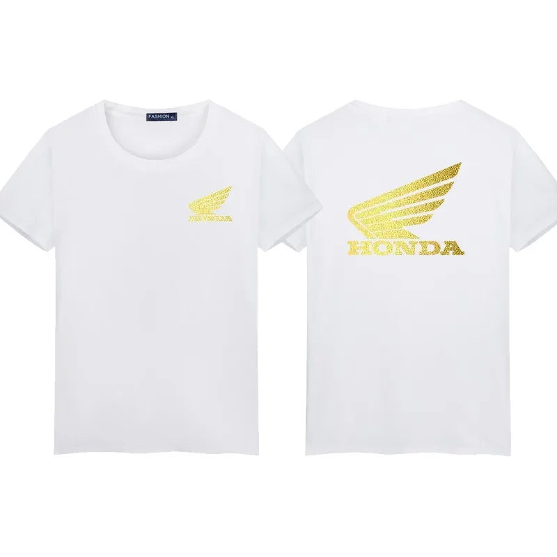 2026 Racing HRC Summer New Men's Fashion 100% Cotton T-Shirt Street Casual Top