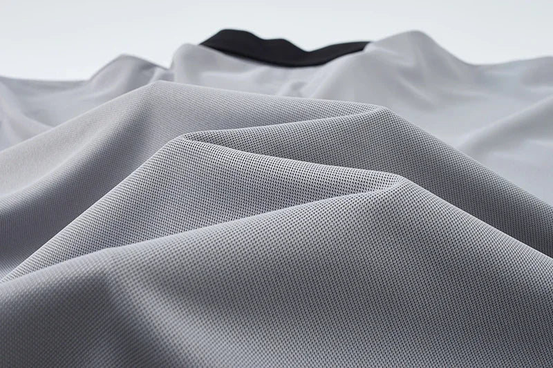 Striped Polo Shirt Men Plus Size 1XL-7XL 110-180kg Short Sleeve T-Shirt Loose Polos Oversized Tops Grey White Big Male Clothing