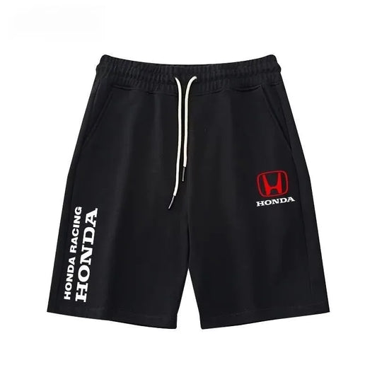 2025 Summer New Cycling Sweatpants Trendy Sweatpants Honda Men's and Women's Shorts Motorcycle Enthusiasts Five-point Shorts HRC