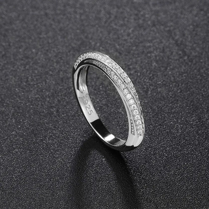 D VVS1 Moissanite Ring 925 Sterling Sliver With GRA Certificate Eternity Band Wedding Engagement Rings For Women And Men