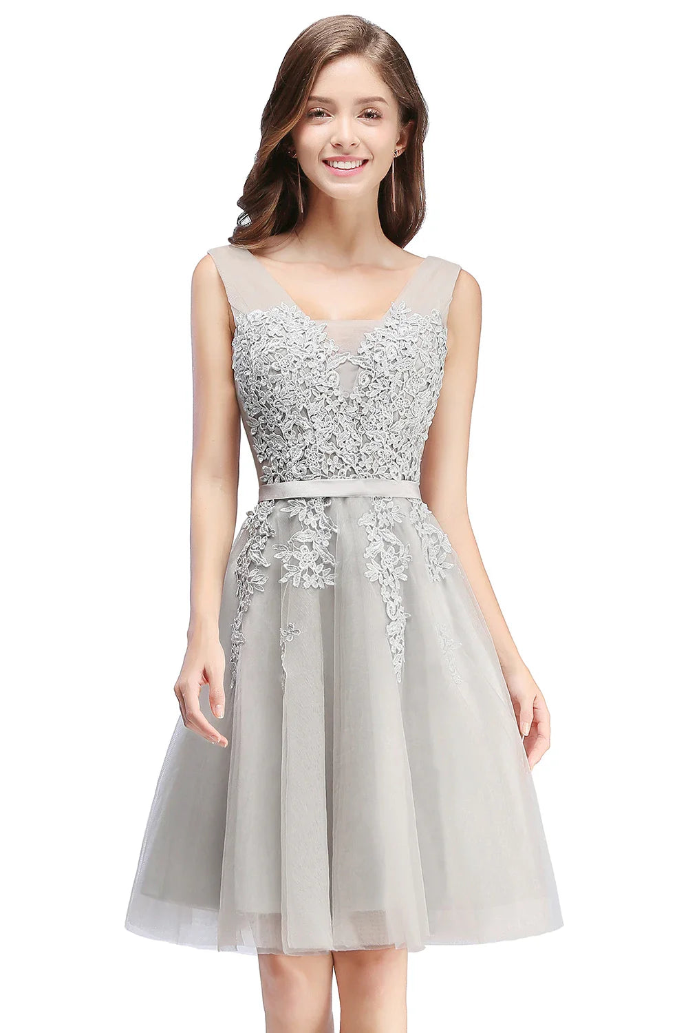 Floral Lace Homecoming Dresses for Girls Elegant Candy Pink Short Evening Prom Dress for Party Wedding Guest Dresses