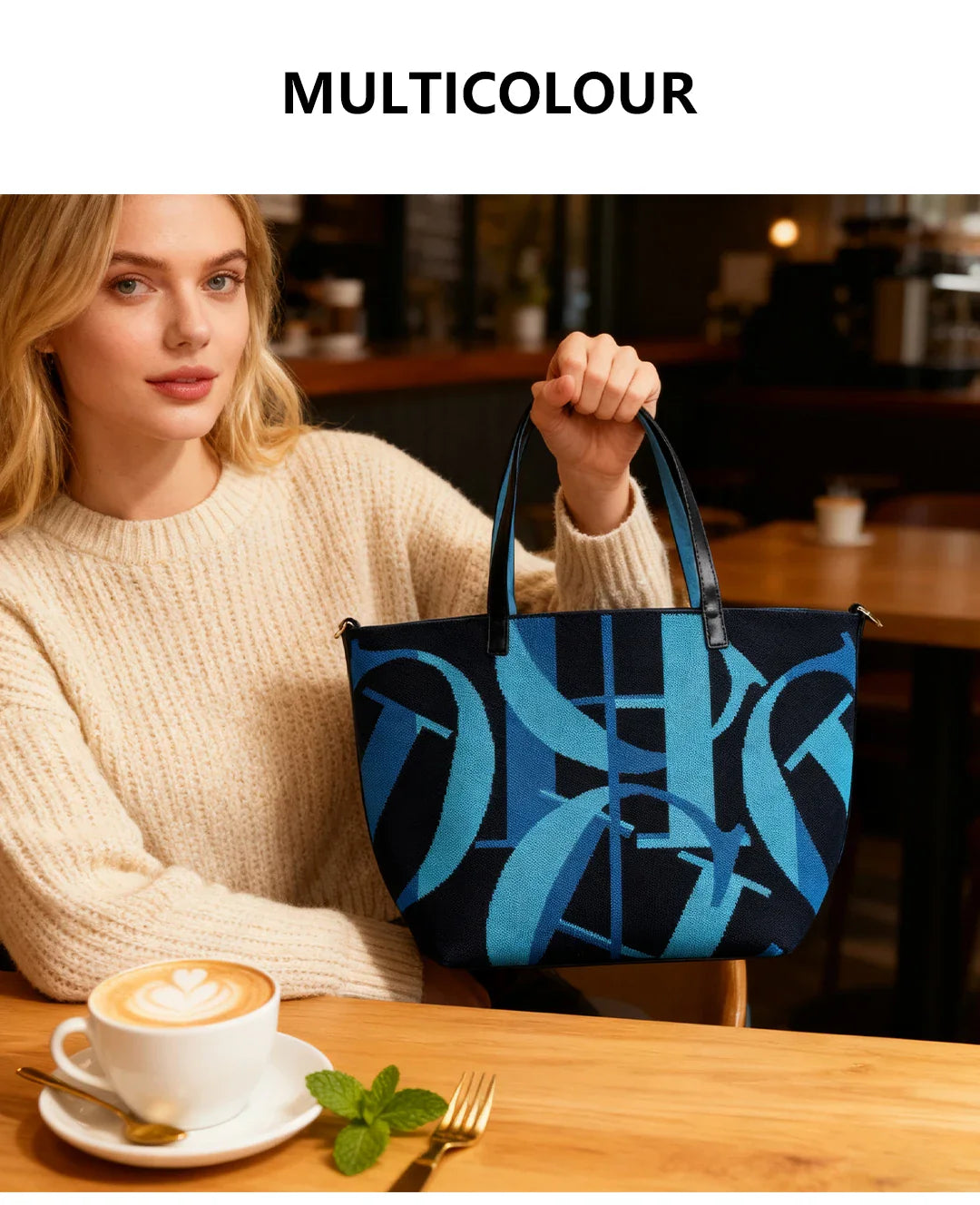 Women's Handbag Retro Design Large Capacity Fashionable Shopping Bag Multifunctional Holiday Essential Women's Bucket Bag