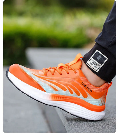 Soft-soled non-slip safety shoes four seasons models men's anti-smash anti-puncture steel head safety shoes new models