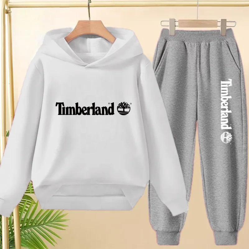 Children Clothing Autumn Winter Hoodie Coat Sweatshirt Top+Trousers Boys Girls Toddler 3-12Yrs Casual Kids Charming Pullover Set