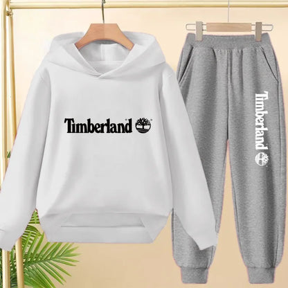 Children Clothing Autumn Winter Hoodie Coat Sweatshirt Top+Trousers Boys Girls Toddler 3-12Yrs Casual Kids Charming Pullover Set