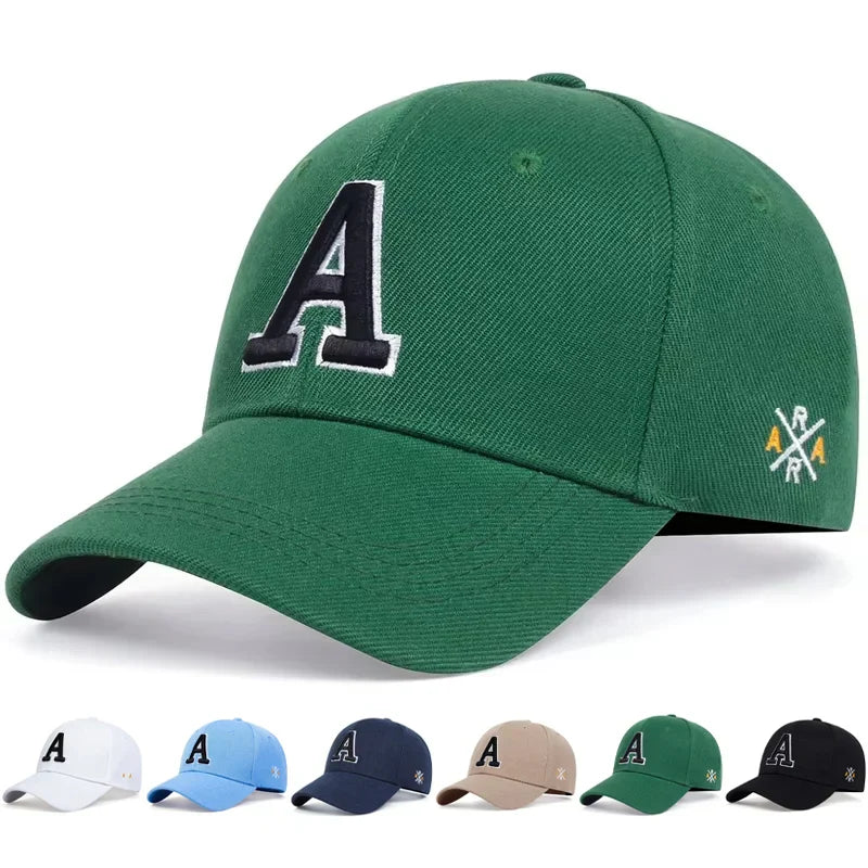 Unisex Letter Embroidery Baseball Cap Spring and Autumn Snapback Hat Adjustable Casual Cap Sunscreen Hat
