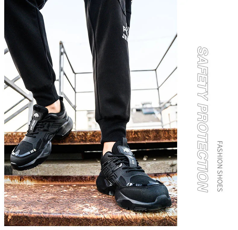 Labor Protection Shoes Are Lightweight Odor Resistant Breathable Smash Resistant Puncture Resistant Wear-resistant Safe for Work