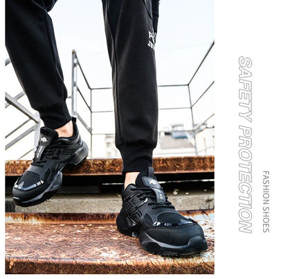 Labor Protection Shoes Are Lightweight Odor Resistant Breathable Smash Resistant Puncture Resistant Wear-resistant Safe for Work
