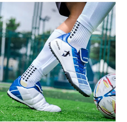 Men Football Boots FG/TF Soccer Shoes Breathable Professional Turf Outdoor Non-slip Long Spikes Adult Training Futsal Sneakers