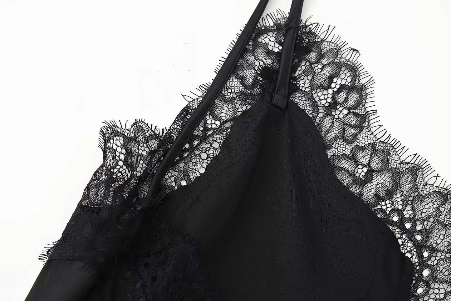 Lady Elegant Lace Halter Y2K Dress Satin Asymmetrical Mini Dress 2025 Summer Fall High Street Party Hot-Sexy Women Dress