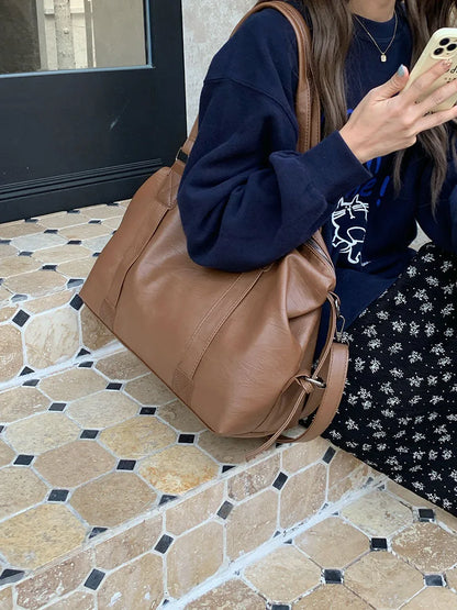 Brand Luxury Designer Tote Bag For Women Lage Capacity Travel Cross Bag High Quality PU Leather Handbags Messenger Bag