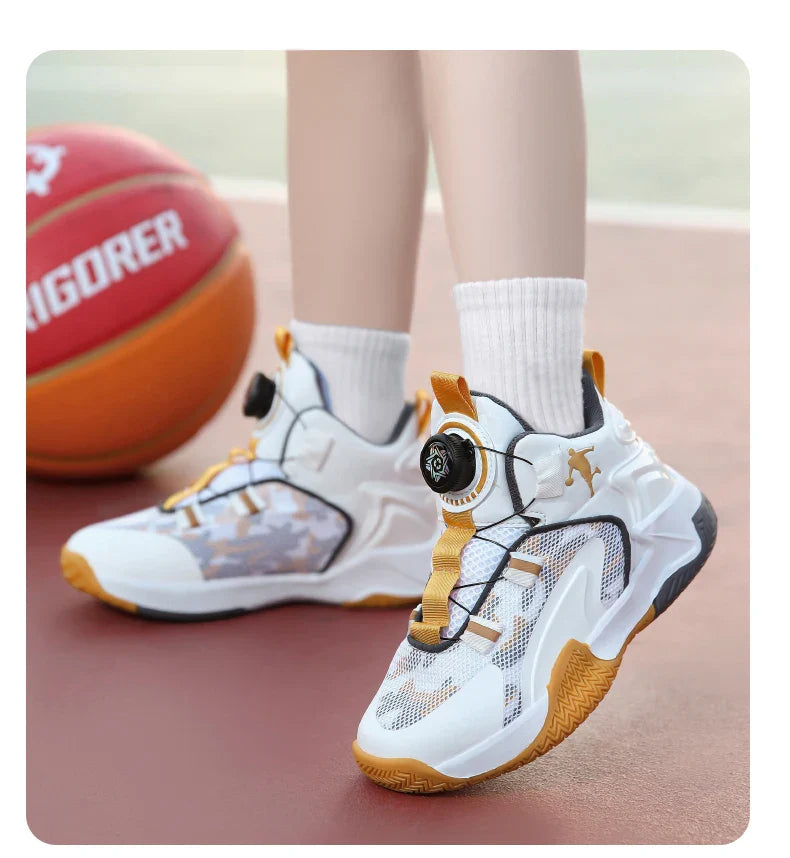 Kids Basketball Shoes Boys Sneakers Non-slip Child Trainer Basket Shoes Outdoor Children Sport Shoes Sneakers Sportschuhe Kinder