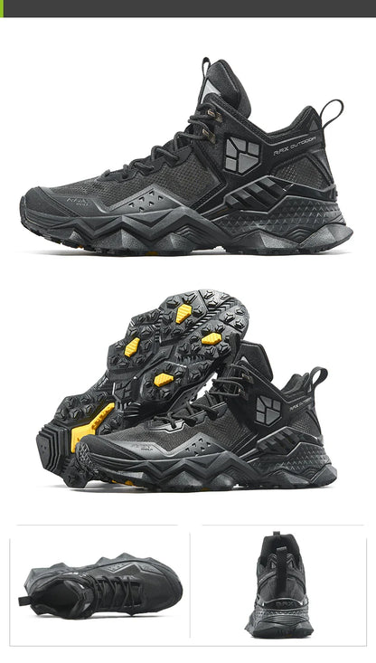 Men  Waterproof Hiking Shoes Breathable Hiking Boots Outdoor Trekking Boots Sports Sneakers Tactical Shoes