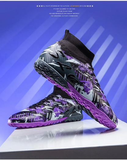 Size 34-46 Men FG/TF Football Boots Futsal Professional Unisex Kids Soccer Shoes Training Outdoor Boys Football Shoes Sneakers