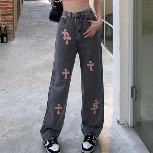 Denim Pant Women Jeans Vintage Straight Jeans