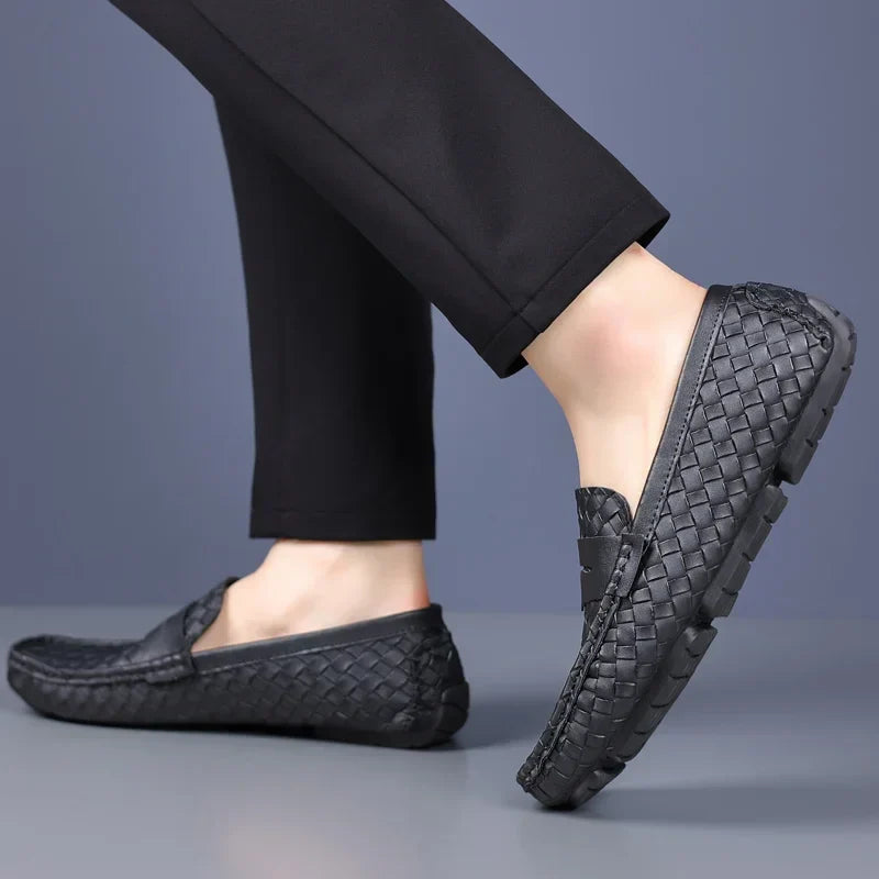 Loafers for Men 2024 New Handmade Moccasins Men Flats Casual PU Leather Shoes Luxury Comfy Mens Loafers Size 48