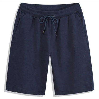 2024 Summer Men's Shorts Elastic Drawstring Shorts Joggers Loose Fitness Breathable Sports 5 Piece Solid Color Casual Pants