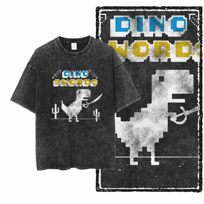 THEME Printed Cotton Acid Washed Exclusive Graphic Unisex T Shirt Cool Streetwear Men Tshirts Big Size Tee for men