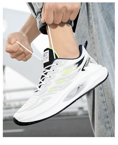 Men's Breathable Sports Shoes Spring New Mesh Casual Fashion Versatile Trendy Men's Shoes Summer Running Shoes Suitable for Outdoor Sports