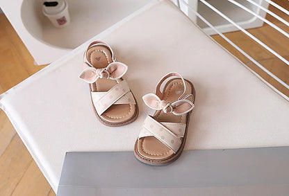 2026 Summer New Girls Soft Bottom Sandals Fashion Retro Hollow Roman Casual Shoes Open-toe Hundreds Of Princess Beach Shoes