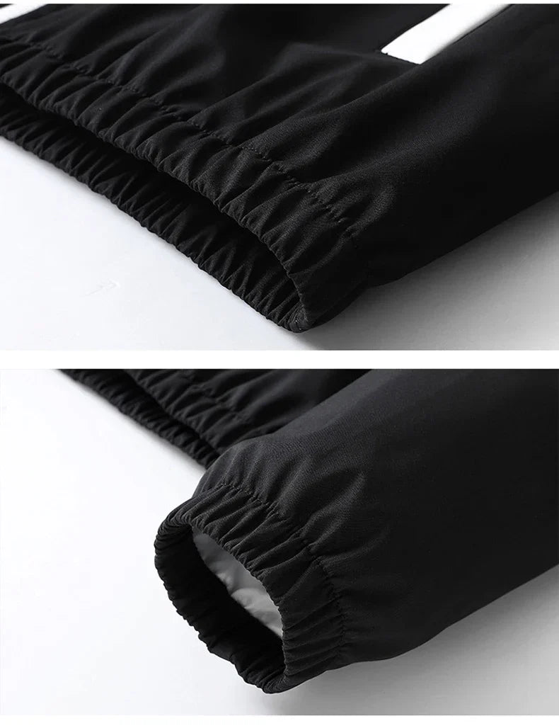 CHRLCK Men's Running Sportswear Suits Breathable Clothes Sports Joggers Training Gym Fitness Tracksuit Sets Men