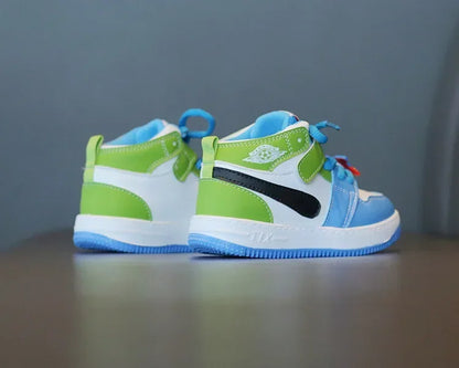 Fashion Children Sneakers Outdoor Non-Slip Boy Girl Casual Board Footwear Colorful High-top Kid Running Sports Leisure Shoes