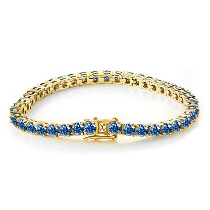 TY 3-5MM Moissanite Bracelet For Women Men 925 Sterling Silver Chain Bracelet D VVS1 Fine Luxury Jewelry Lab Gemstone