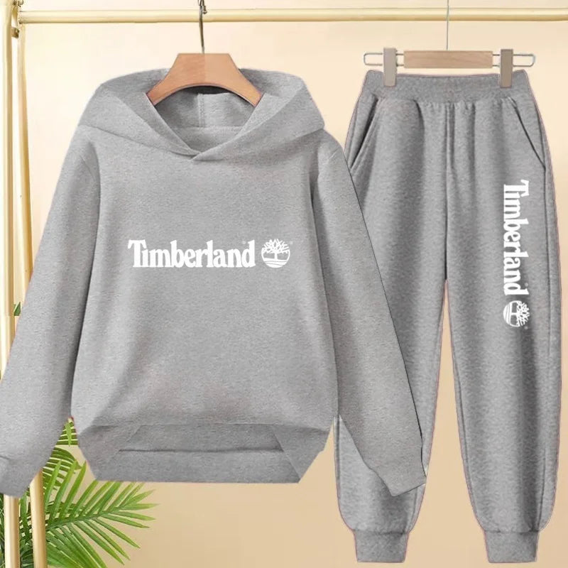 Children Clothing Autumn Winter Hoodie Coat Sweatshirt Top+Trousers Boys Girls Toddler 3-12Yrs Casual Kids Charming Pullover Set