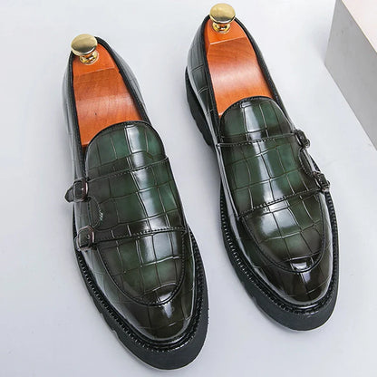 Classic Men's Dress Shoes Slip On Leather Loafers Men Platform Social Shoes For Men Fashion Casual Business Formal Shoes Male