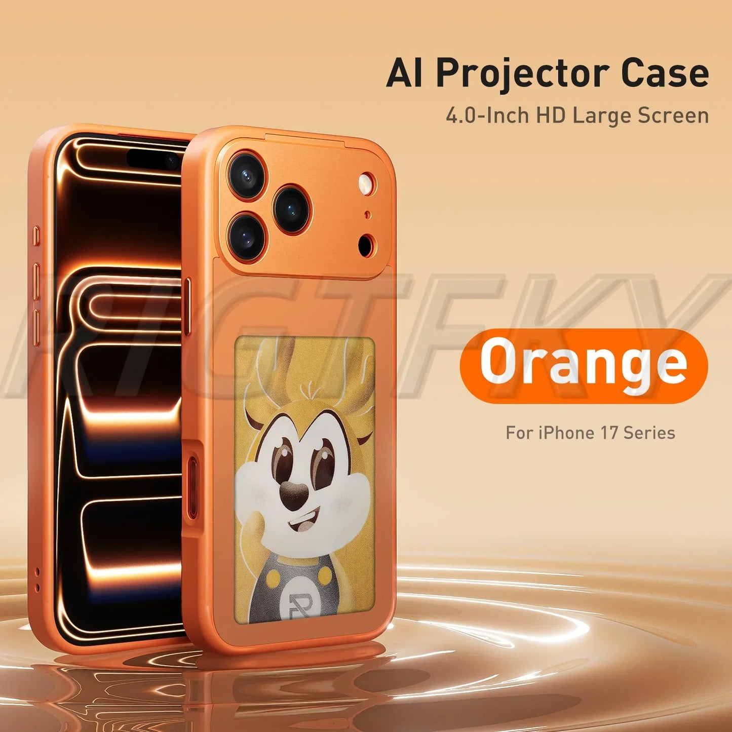 For IPhone 17 Pro Max 17Pro 17 E-ink Mobile Phone Cases Screen Image Ai NFC technology Transmission DIY No Battery Tech Cover