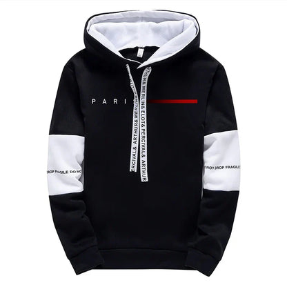 Autumn Winter Mens Tracksuit Print Casual Sweatshirts Sportswear Outdoors Sports Jogging Mens Clothing Single Piece Hoodie Pants