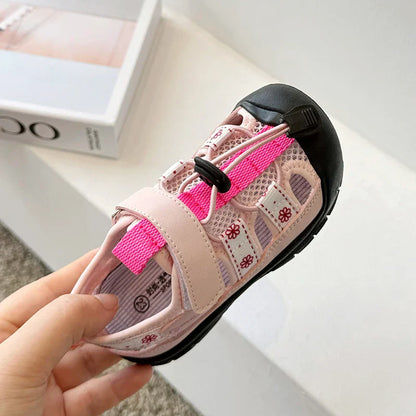 Children Sport Sandals Baby Soft Breathable Beach Sandals Summer Boys Girls Hollow Cool Running Shoes Kids Buckle Sandals