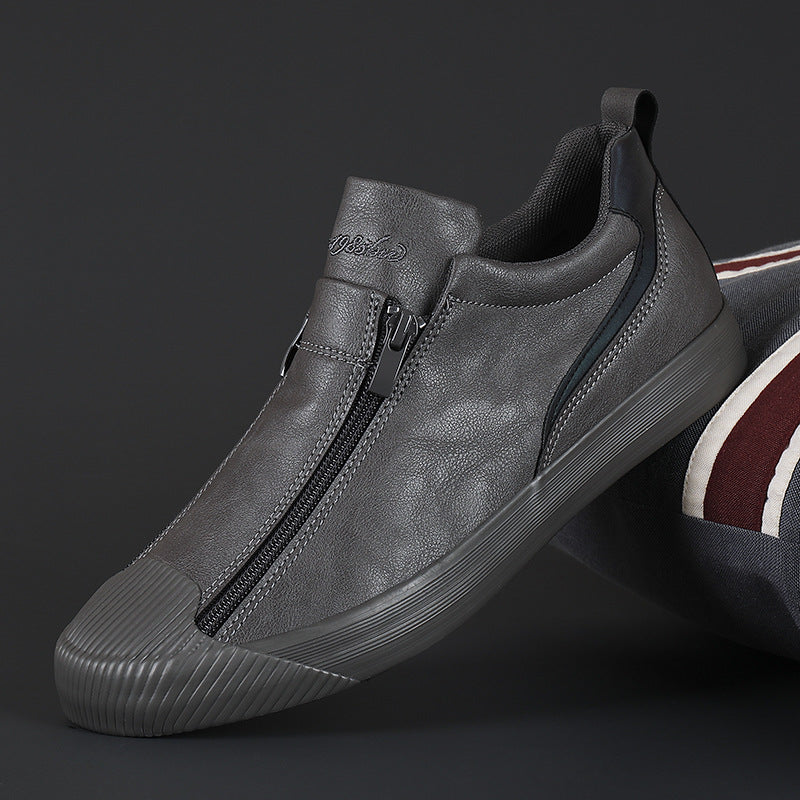 Men's Trendy Sneakers Leather Soft Sole Men Shoes Size 38-44