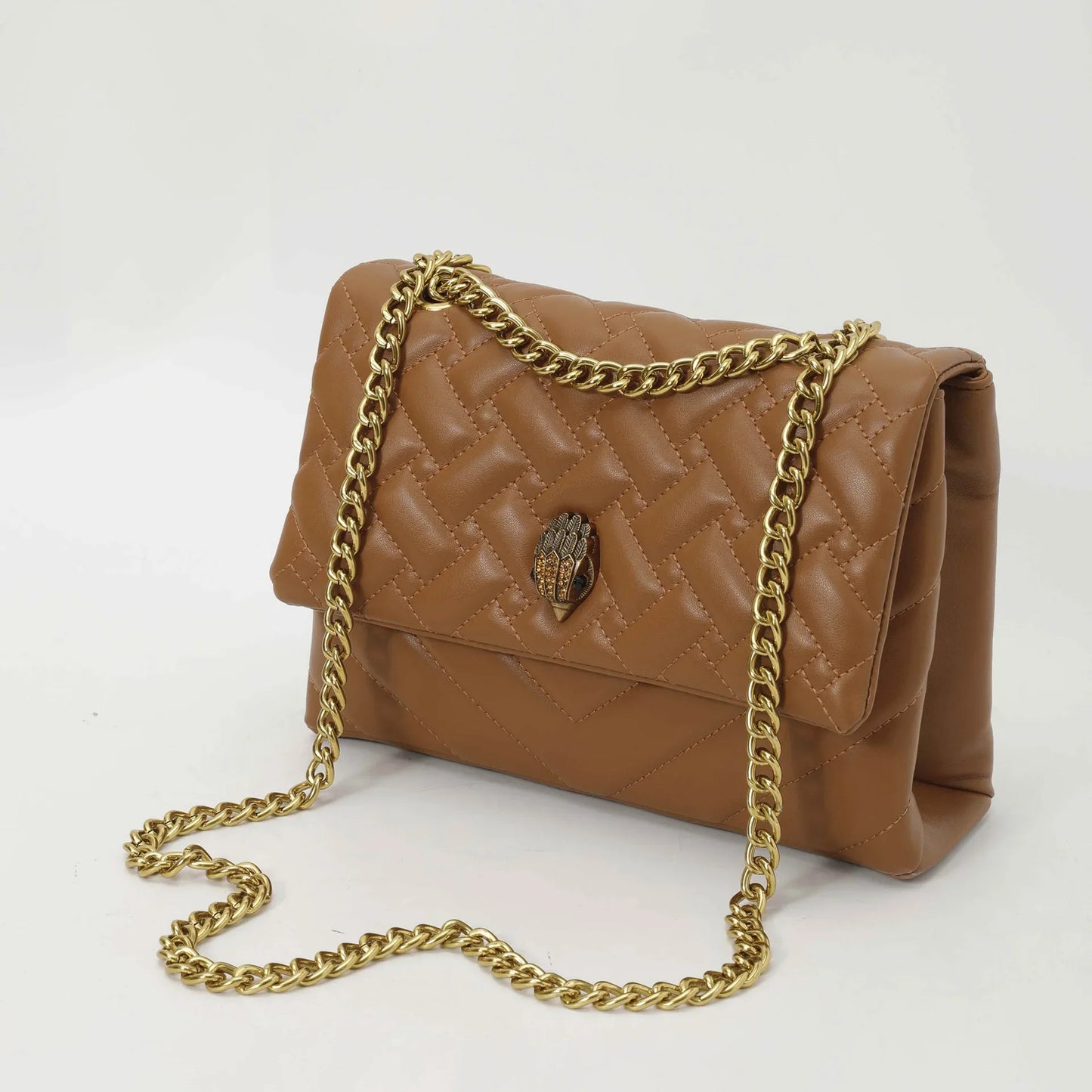 2026 New Chain Bag Textured Rhombus Embroidery Thread Single Bag Versatile Single Shoulder Crossbody Hot Selling Women's Bag