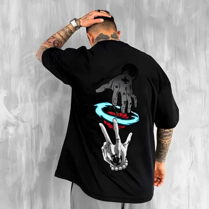 One Piece Japanese Anime Men's  T-Shirt Boy Children's  Cotton Y2K Harahiko Trend Hip Hop Boys and Girls  Short Sleeves