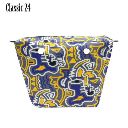 Composite Twill Cloth Waterproof Inner Lining Insert Zipper Pocket for Classic Mini Obag Senior Inner Pocket for O Bag