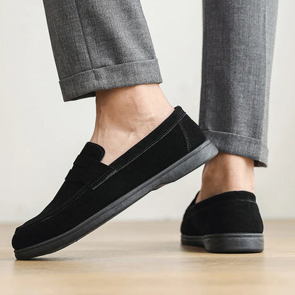 Men's Slip On Loafers Preppy Lightweight Breathable Comfort Outdoor Flats Non Slip Soft Sole Casual Daily Walking Shoes