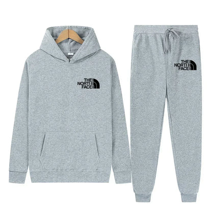 2025 Autumn-Winter Warmth-Resistant New Men's Sportswear - Sport Sweater, Hat-style Hooded Jogging Pants, Two-Piece Sport Set -