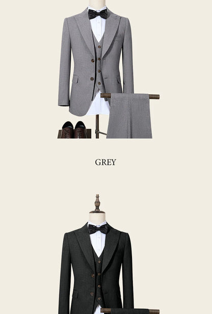 New 2 buttons on suit modern design mens office wear blazer coustime homme luxe Bead edge craftsmanship