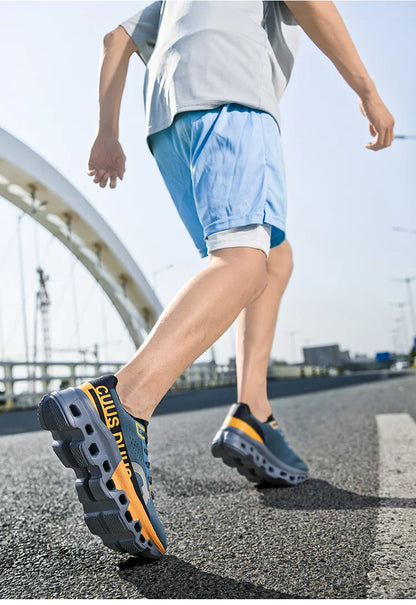 Tênis Masculino com Amortecimento para Corrida Tênis Esportivo Leve Casual Masculino Antiderrapante Tênis Esportivo para Viagens ao Ar Livre Caminhada