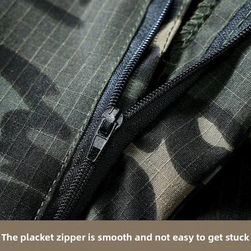 New Work Cargo Pant Men Wear-Resistant Stretch Tactical Trousers Casual Breathable Multi-Pocket Outdoor Waterproof Training Pant