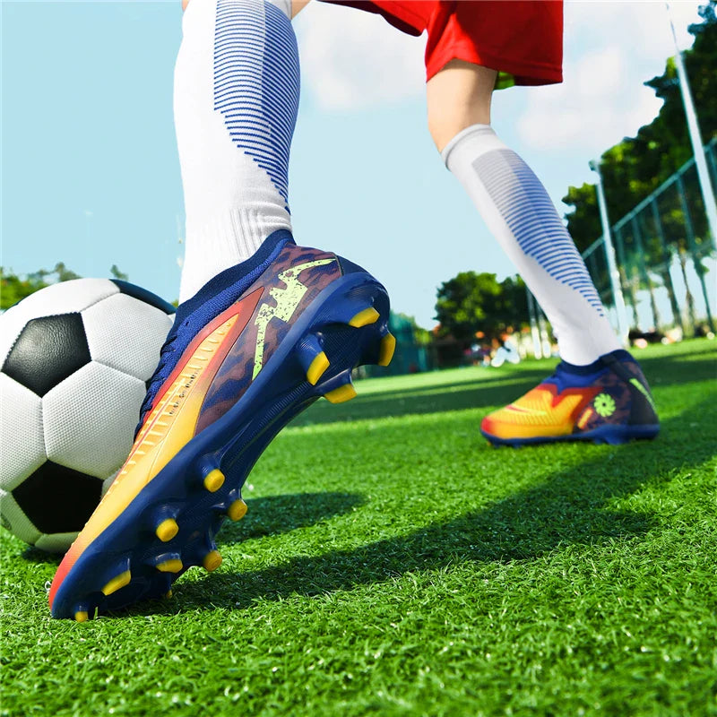 FG Mens Soccer Shoes High Quality Turf Soccer Cleats for Sneakers Training Football Boots Chuteira Campo 35-45